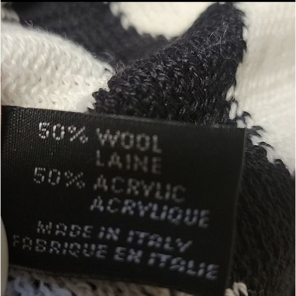 Missoni Made In Italy Zig Zag Fringed Ruana Wool Blend Scarf For Women's - Picture 7 of 9